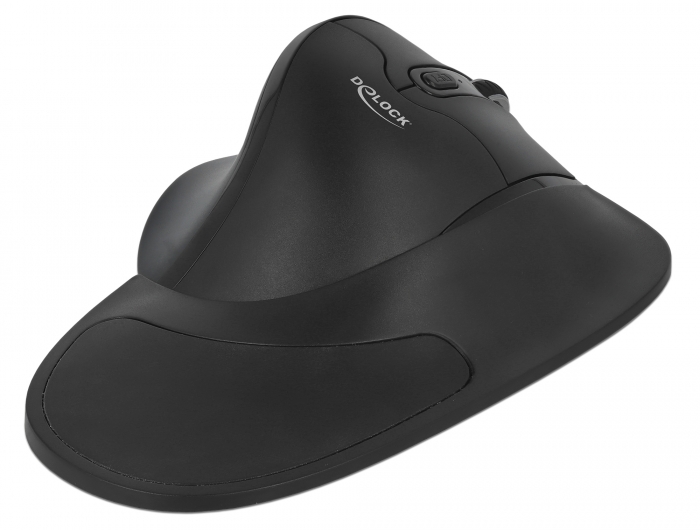 Delock Ergonomische optische 5-Tasten Maus 2,4 GHz kabellos mit Handballenauflage - Rechtshänder