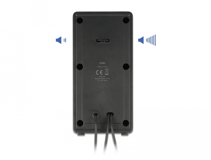 Delock USB Stereo 2.0 Lautsprecher mit 3,5 mm Klinkenstecker und USB Stromversorgung