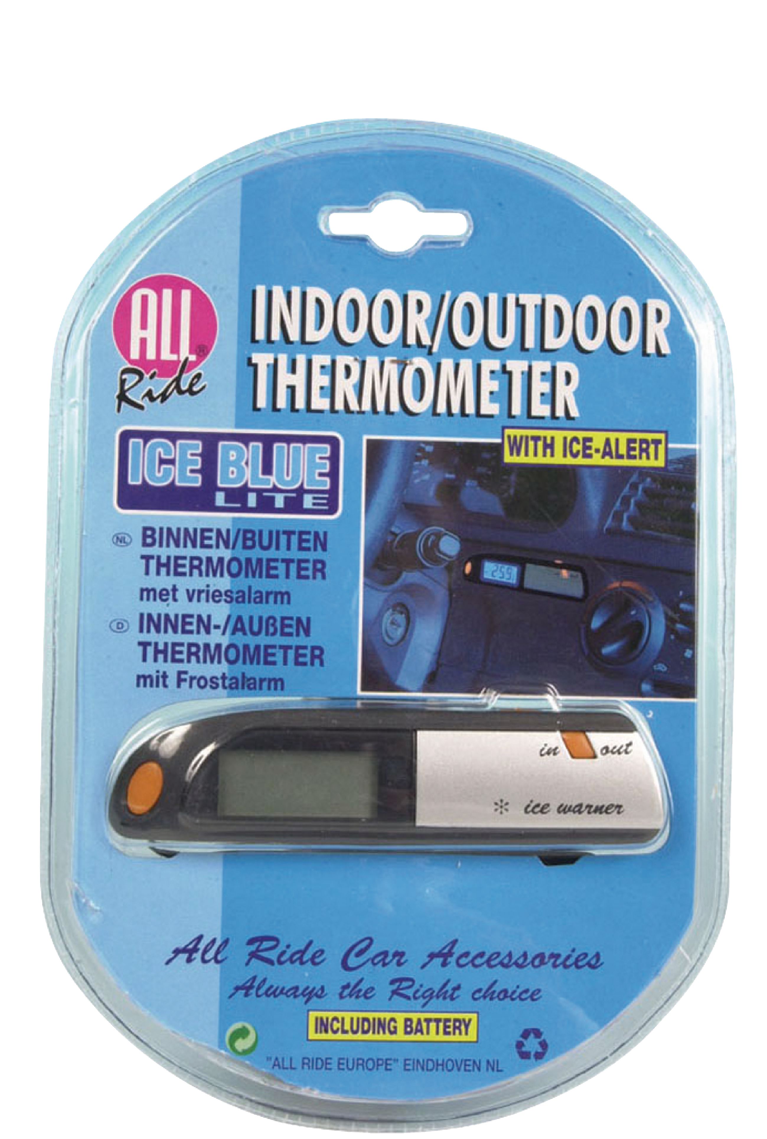 Innen / Außen-Auto-Thermometer Schwarz/Grau