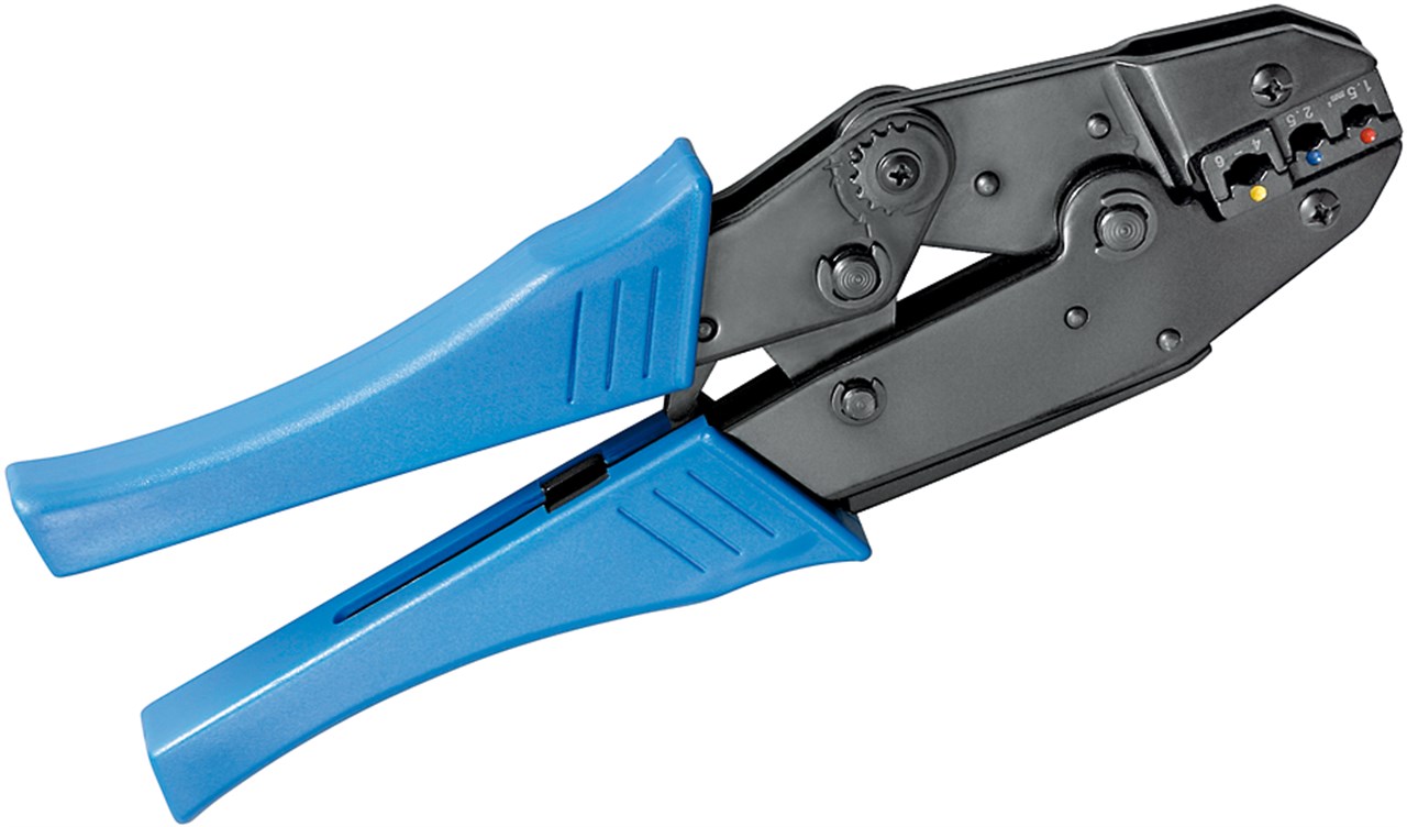 crimpzange-fur-isolierte-kabelschuhe-blau-mit-zwangssperre-und-automatischer-entriegelung
