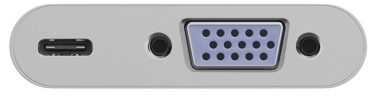 USB-C™-Adapter VGA, PD, weiß, 0.15 m - erweitert ein USB-C™ Gerät um einen VGA-Anschluss