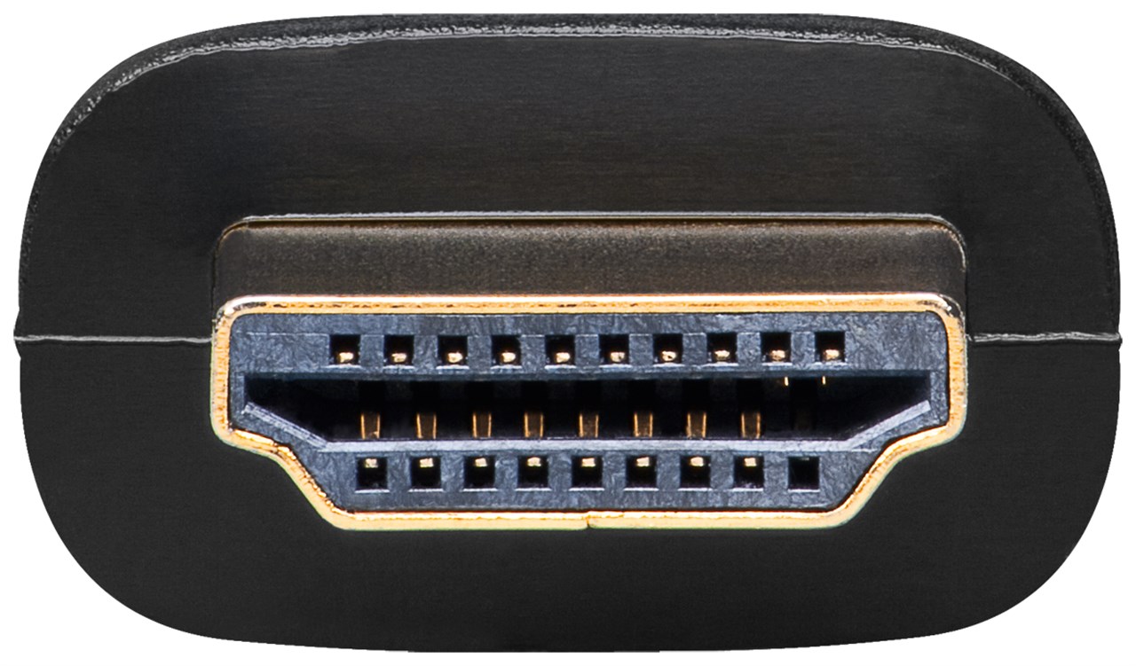 HDMI™/DVI-D Adapter, vergoldet, HDMI™-Stecker (Typ A), Schwarz - HDMI™-Stecker (Typ A) > DVI-D-Buchse Dual-Link (24+1 pin)