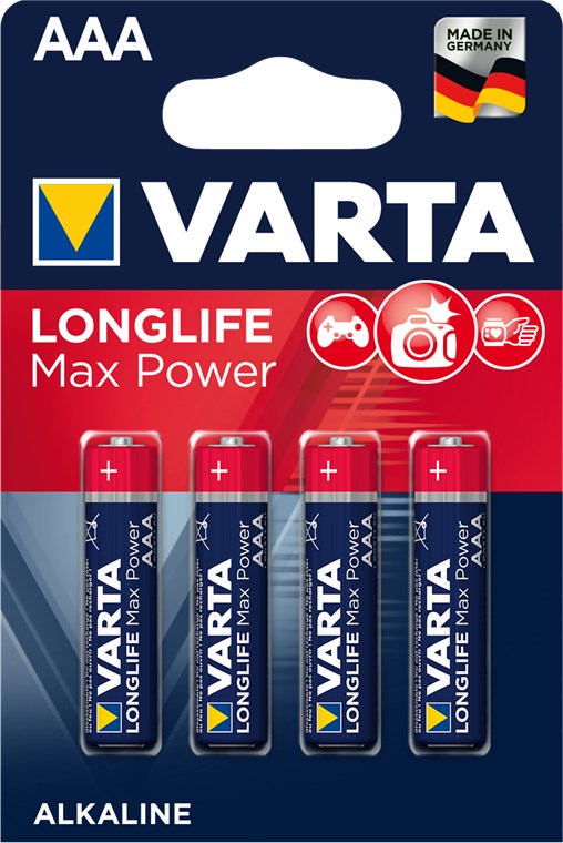 Longlife Max Power LR03/AAA (Micro) (4703) - Alkali-Mangan Batterie (Alkaline), 1,5 V